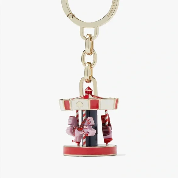 Kate Spade ✨🎁🎠 carousel keychain charm NWT - Picture 4 of 9